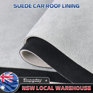 Foam Backed Vehicle Roof Lining Fabric Headliner Faux Suede Luxury Look Restore - Picture 1 of 17