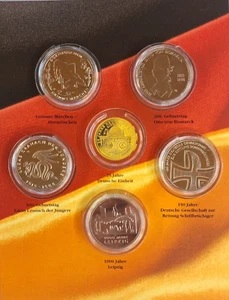 BRD 10 Euro Silber Gedenkmünzen des Jahres 2015 komplett - Bild 1 von 8