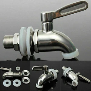 Φ1.6cm Edelstahl Zapfhahn Wasserhahn für Getränkespender Bier Bierfass Biersäule - Bild 1 von 7