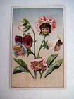Vintage Victorian Trade Card for "Cleansine-Cleanser" w/ Flower Girls *