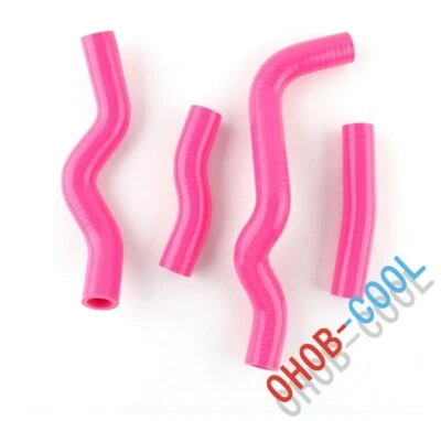 Pink Hose KLX250 1993-2010 KLX250S 2006-2014 Sets For Kawasaki Radiator Silicone - Image 1 of 4