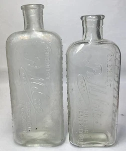 Budleigh Salterton Devon Chemiker Flaschen X2 - Bild 1 von 6