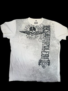 SouthPole Shirt Y2K Cyber Goth Grunge Punk Tee Live To Ride Gr.XXL - Bild 1 von 7
