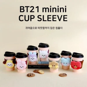 BT21 cup sleeve, KOYA TATA MANG SHOOKY RJ COOKY, Authentic Official Goods, KPOP - Picture 1 of 7