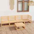 Vidaxl 5 Piece Garden Lounge Set Solid Wood Pine Uk New