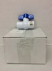 ProLine 107-635-NP PVC Full Port Inline Ball Valve, 1" Box of 5 Free Shipping - Picture 1 of 5