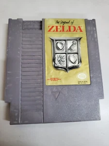 The Legend of Zelda Gray Cart Nintendo Nes Cleaned & Tested w/ sleeve - Picture 1 of 4