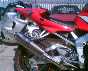 YAMAHA YZF1000 R1 1998-2001 Titanium Tri-oval ROAD LEGAL/RACE MTC Exhaust - Picture 1 of 3