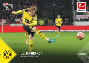 ➠ Topps Now Bundesliga 2021/22 #176 Julian Brandt - Borussia Dortmund (DE) OFERTA - Imagen 1 de 2