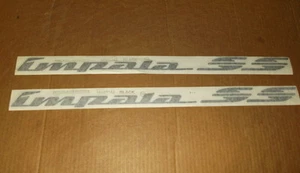 Impala SS~Black~Pair Of Quarter Panel Emblems~94-96~10248742~1/4~Left~Right~OEM~ - Picture 1 of 5