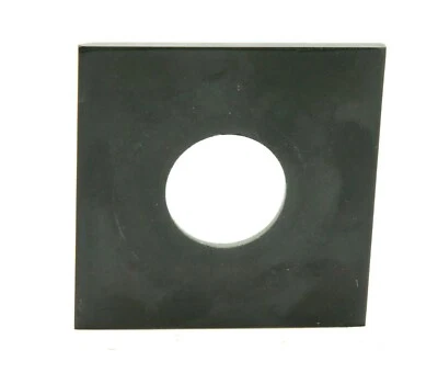 Early Graflex 2-1/4x3-1/4" (6x9cm) Plastic Lens Board F/Copal #00 With Hole 25mm - Image 1 of 2