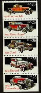 Scott 2381-2385 25 ¢ Oldtimer gefaltete Broschürenscheibe postfrisch kostenloser Versand in USA! - Bild 1 von 1