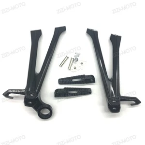 Soporte de estriberas de pasajero trasero negro apto para Suzuki GSXR600/750 2011-2018 K11 - Imagen 1 de 6
