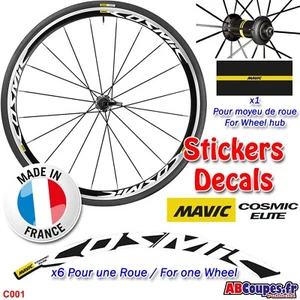 Autocollants de roue MAVIC Cosmic Elite - Stickers Weel decals Rim set- C001 - Foto 1 di 8