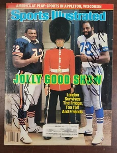 William Fridge Perry Ed Jones Signed 8/11/86 Sports Illustrated Beckett Auto  - Picture 1 of 5