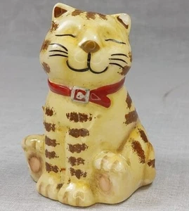 GKAO Smiling Tabby Cat Ceramic 4β. Salt & Pepper Shaker.Salt. - Picture 1 of 4