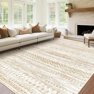 8X10 Area Rug for Living Room Moroccan Washable Rugs Non Slip Indoor Floor Carpe - Picture 1 of 12