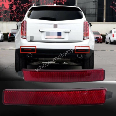 Ajuste de luz reflectora de parachoques trasero rojo para GMC Acadia 07-12 Traverse SRX 09-12 Foto 1 de 4