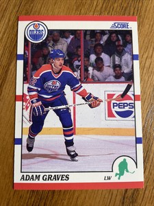 1990 Score Hockey #163 Adam Graves ( RC )…..Mint! ~Rare~
