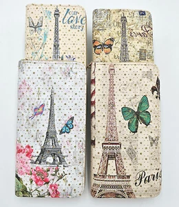 XL Cartera Mujer París Torre Eiffel con Mariposas 1927 - Imagen 1 de 22