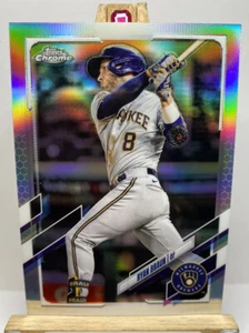 RYAN BRAUN 2021 Topps Chrome Baseball #164 Silver Refractor SP Milwaukee Brewers - Picture 1 of 6