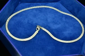 17.75" 925 Sterling Silver Magic Link Chain Necklace 4.5mm 10.7g - Picture 1 of 3