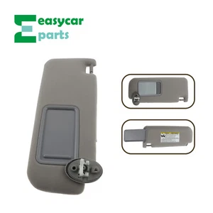 Gray Passenger Side Right Sun Visor with Mirror for Toyota 2012-2017 Camry - Bild 1 von 7