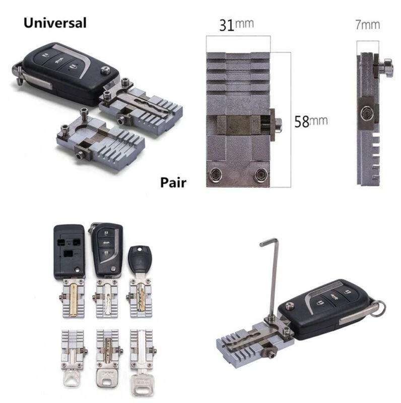 Herramientas universales de fijación de abrazadera de corte para todas las llaves especiales de bloqueo de automóviles y casas Foto 1 de 4
