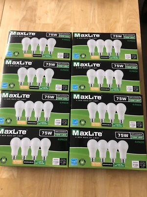 32 Pack - 75Watt LED Light Bulbs Equivalent Dimmable SoftWhite 2700K *70%OFF - Image 1 of 2