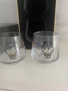 Proud Luigie Two Glasses in Black and Gold Gift Box New - Pride Mr & Mr Wedding - Picture 1 of 10