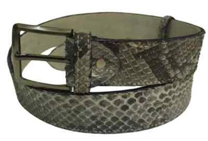Cinturón Exótico Piel de Pitón Natural Piel de Pitón Genuino Calidad EE. UU. - Imagen 1 de 13