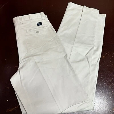 Dockers Mens Beige Pleated Slash Pockets Straight Leg Chino Pants Size 38 x 29 - Image 1 of 4