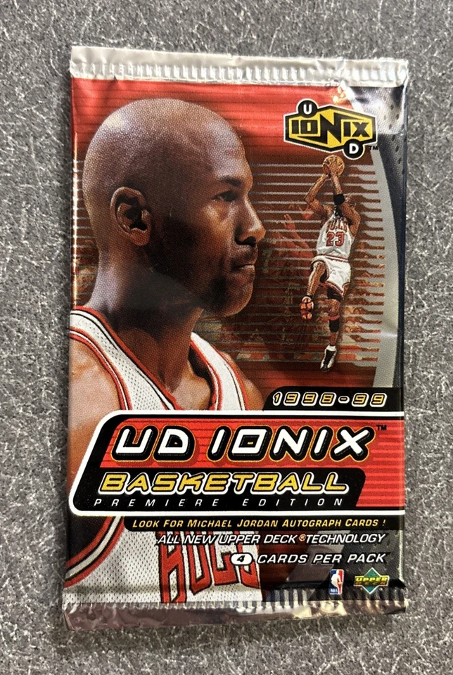 1998-99 UPPER DECK UD IONIX Basketball Fctory Sealed Pack x 1 Michael Jordan - Image 1 of 4