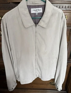 Newport Harbor Platinum Mens  Suede  Windbreaker XXL  VG+++ - Picture 1 of 5