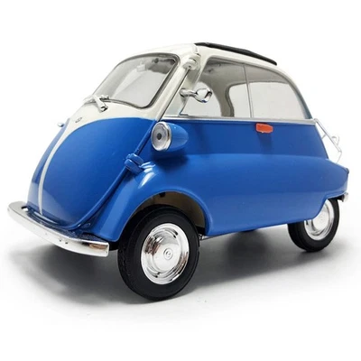 1:18 BMW Isetta 1955 Model Car Diecast Toy Cars Metal Vehicles Collection Blue - Image 1 of 4