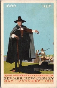 Postal de 1916 NEWARK, Nueva Jersey "Celebración del 250 aniversario" / Robert Treat - Imagen 1 de 2