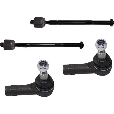 Tie Rod End Set For 2004-2017 Volkswagen Touareg 07-15 Audi Q7 Front Inner Outer - Image 1 of 4