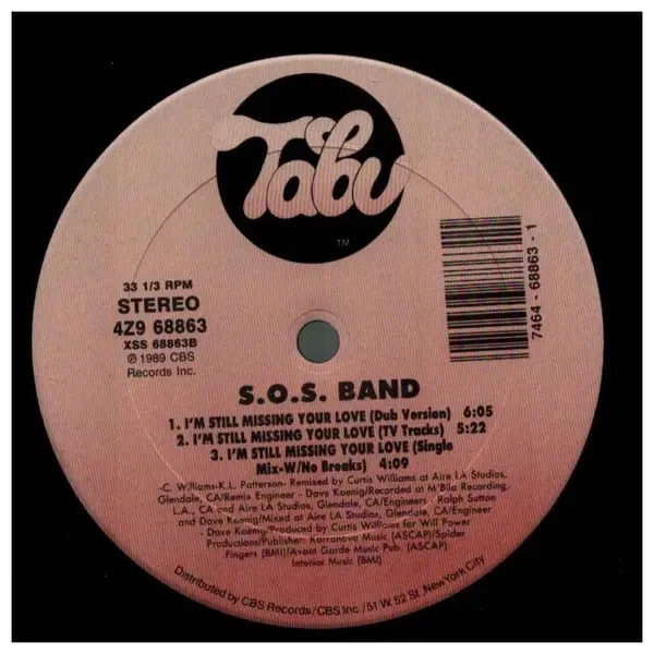 S.O.S. Band Im Still Missing Your Love Vinyl Single 12inch NEAR MINT Tabu Re - Bild 1 von 1
