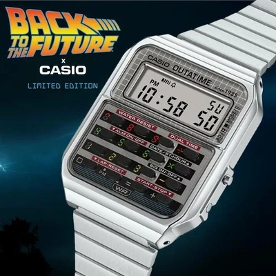 Casio Classic Back To The Future Collaboration Modell Uhr CA-500WEBF-1AJR  - Bild 1 von 4