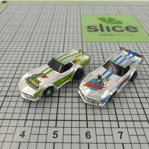 READ TYCO RACIN' WHEELIES COBRA & HAWK Chrome CORVETTE, Tested And Working - Picture 1 of 15