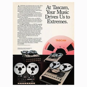 Equipo de grabación de 8 pistas Tascam anuncio impreso de revista vintage 1985 - Imagen 1 de 1