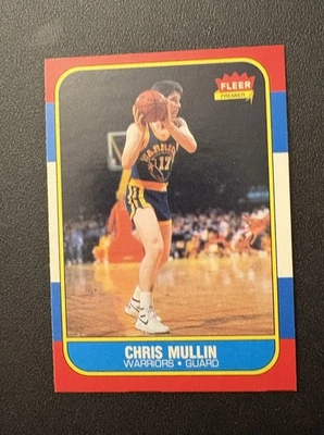 Baloncesto Fleer 1986-87 Chris Mullin #77 casi como nuevo o mejor afilado Foto 1 de 2