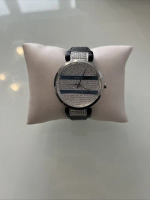 DKNY NY4976 Black Leather Diamond Watch - Image 1 of 2