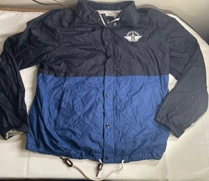 Mens Dockers Sports Active Wind Breaker Jacket Blue Size L - Picture 1 of 6