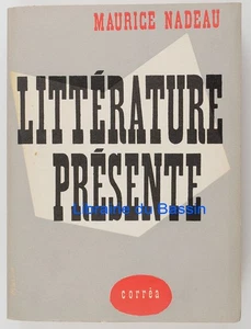 Littérature présente Maurice Nadeau 1952 SP Bref envoi - Imagen 1 de 7