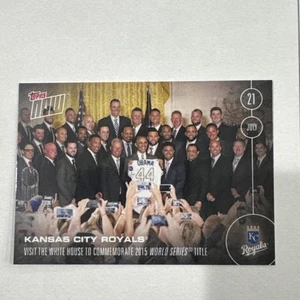 2016 TOPPS NOW #272 KANSAS CITY ROYALS WHITE HOUSE BARACK OBAMA tiratura 1002 - Foto 1 di 2