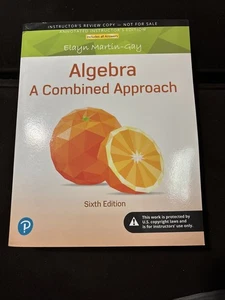 Algebra A Combined Approach 6th Ed Instructors Review Copy Pearson - Bild 1 von 3