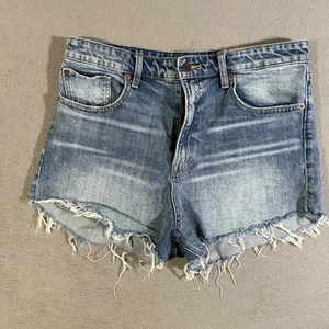 Lucky Brand Denim Shorts Women's Size 14/32 Frayed Hem Blue Wash Casual - Picture 1 of 6