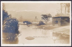 Vancouver, BC Canada RPPC Mountain Vista da Stanley Park - Foto Gowen - Foto 1 di 2