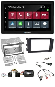Blaupunkt 2DIN Lenkrad USB Bluetooth DAB Autoradio für Smart ForFour 2004-2006 - Bild 1 von 13